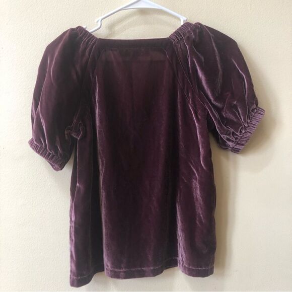 Loft Velvet Puff Sleeve Top - Picture 6 of 7